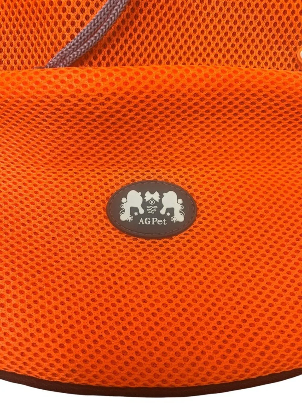 AGPet Pet Carrier Backpack Orange/Gray Mesh Size XL – Brand New With Tags